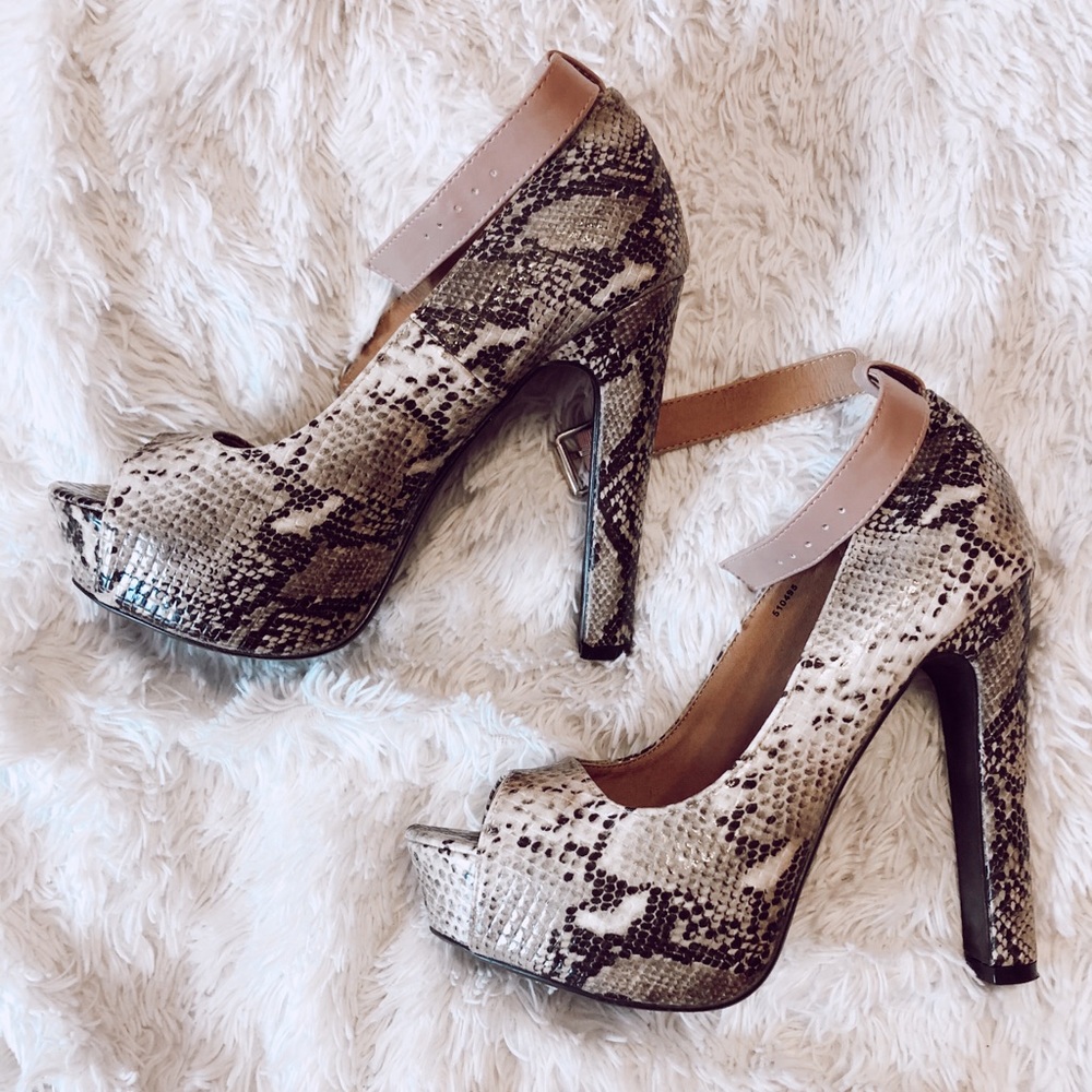 Snakeskin Heels